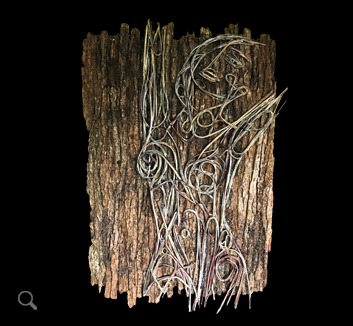 Secrets mixed-media artwork by Ann Generlich